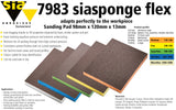 SIA 7983 Sponge Flex Extra-Soft Foam Abrasive Block 98 x 120mm